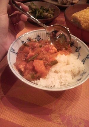 アジアン風チキントマトカレー♪-レシピのメイン写真