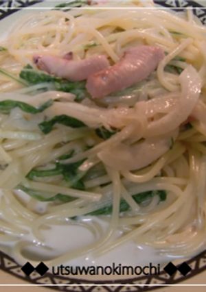 まろやか~イカの塩辛クリームパスタ-レシピのメイン写真