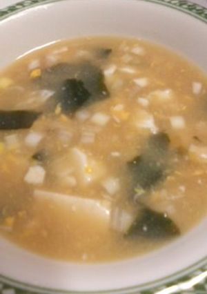 優しい味♪お豆腐とワカメの中華スープ-レシピのメイン写真