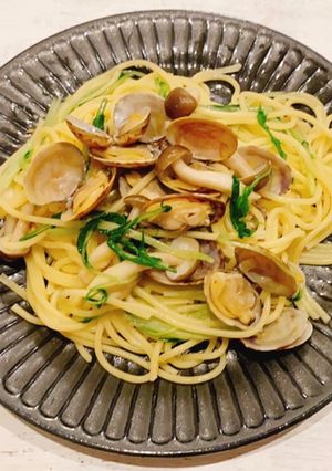 簡単美味しいあさりたっぷりコンソメパスタ-レシピのメイン写真