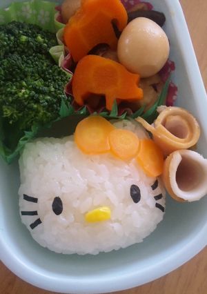 キティちゃん☆キャラ弁-レシピのメイン写真