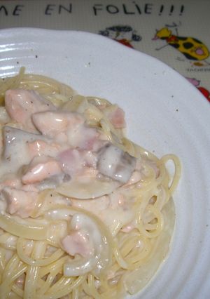簡単☆サーモンクリームパスタ-レシピのメイン写真