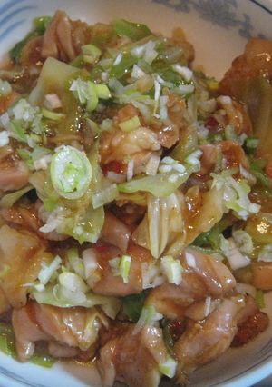 簡単♪キャベツと鶏のウマウマ蒸し焼き♪-レシピのメイン写真