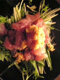 マグロと水菜のナンプラー生姜和え-レシピのメイン写真