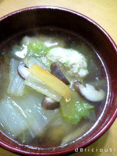 白菜たっぷり鶏団子スープ☆-レシピのメイン写真