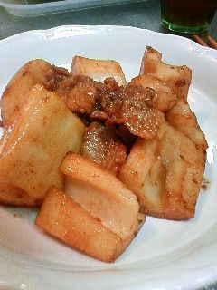 レンコンと豚肉の梅風味黒酢炒め-レシピのメイン写真