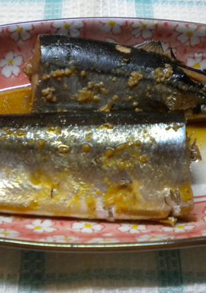 圧力鍋で秋刀魚味噌煮（柿酢入り）-レシピのメイン写真