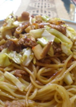 ピリ辛肉味噌焼きそば-レシピのメイン写真