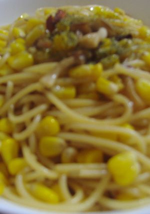 とうもろこしのちょい辛パスタ-レシピのメイン写真