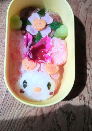 マイメロラブリー弁当-レシピのメイン写真