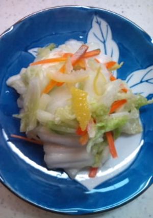 白菜とゆずの漬物-レシピのメイン写真
