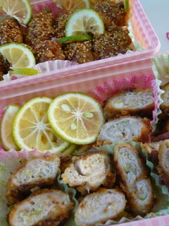 ☆ロールケーキ風☆?肉巻きお弁当-レシピのメイン写真