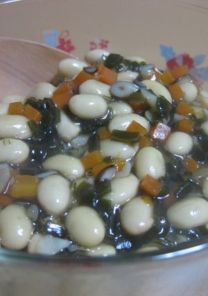 甘すぎず食べやすい煮豆（大豆＆昆布）-レシピのメイン写真
