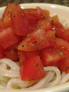 イタリアーンな◎冷製トマトうどん-レシピのメイン写真