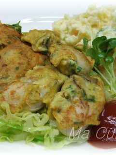 牡蠣のカレーピカタ-レシピのメイン写真