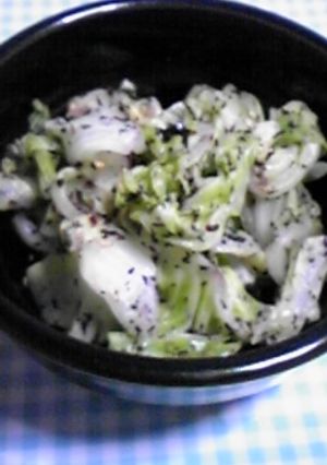 キャベツの塩昆布ゆかり和え-レシピのメイン写真