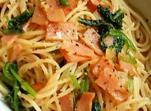 ランチに♪小松菜とベーコンの和風パスタ-レシピのメイン写真