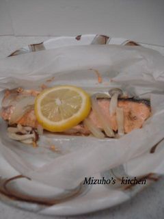 レンジで簡単!生鮭のキノコ蒸し-レシピのメイン写真