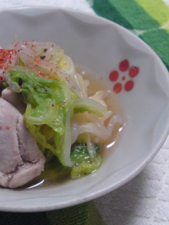 白菜と鶏肉のなんちゃってヘルシー鍋-レシピのメイン写真