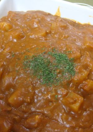 デミグラスソースでひき肉カレー-レシピのメイン写真