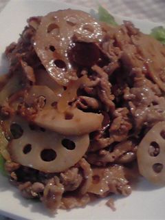 豚肉と蓮根のさっぱりにんにく醤油炒め。-レシピのメイン写真