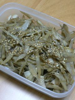 ごぼうと鶏むね肉の炒め物-レシピのメイン写真