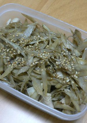 ごぼうと鶏むね肉の炒め物-レシピのメイン写真
