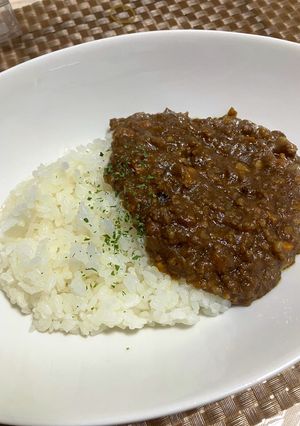 レンジでキーマカレー-レシピのメイン写真