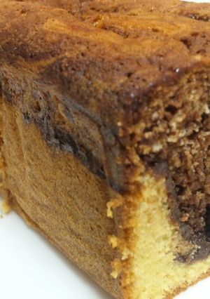 卵白2こ消費！ふわ②チョコマーブルケーキ-レシピのメイン写真