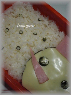 キャラ弁? ゆきだるま~ |ω・`)ノ-レシピのメイン写真