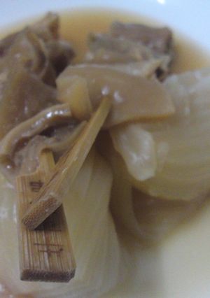 外伝。玉ねぎの牛筋煮-レシピのメイン写真