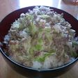 節約☆簡単☆一人ご飯☆キャベマヨ丼