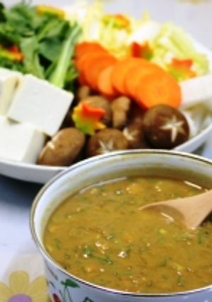 鍋に！湯豆腐に！葱かつお入り卵だれ-レシピのメイン写真