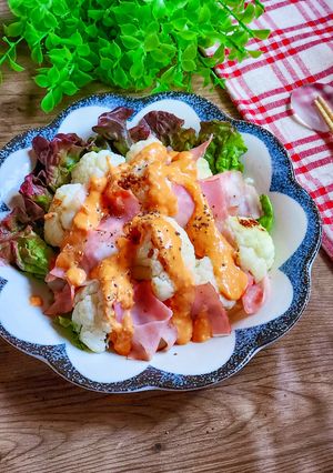 ☆カリフラワーとベーコンのチーズソース☆-レシピのメイン写真
