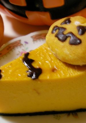 ♪ハロウィン♪パンプキンチーズケーキ-レシピのメイン写真