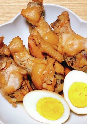 鶏手羽元と卵の煮物-レシピのメイン写真