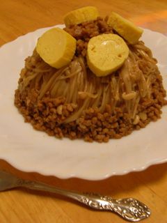 モンブラン!?な鶏そぼろのちらし寿司-レシピのメイン写真
