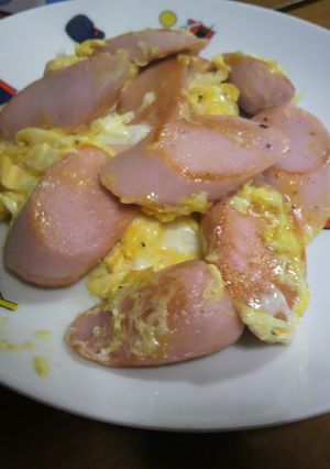 魚肉ソーセージのスクランブルエッグ-レシピのメイン写真