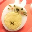 黄身が寄っちゃったゆで卵でウサぴょん