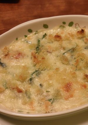 秋鮭とほうれん草のグラタン-レシピのメイン写真