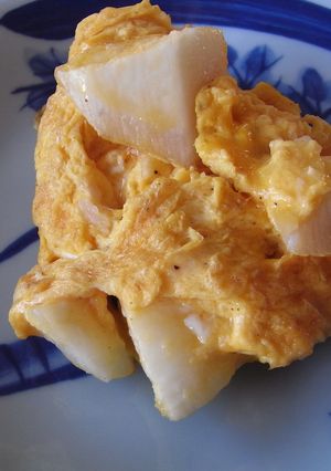 ながいもと卵の炒め物-レシピのメイン写真