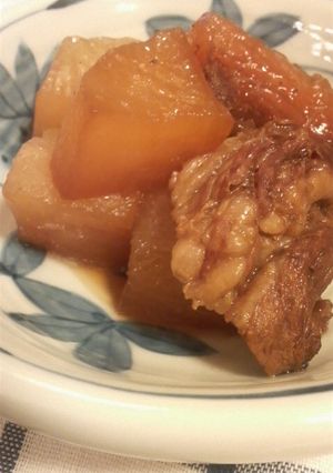 圧力鍋でかんたん　牛筋と大根の煮物-レシピのメイン写真