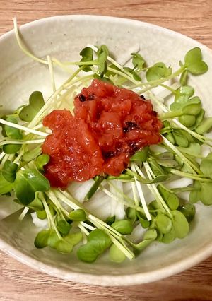 1皿30円以下！大根と梅肉のサラダ-レシピのメイン写真