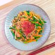 韓国風!大豆ミートとニラのチャプチェ