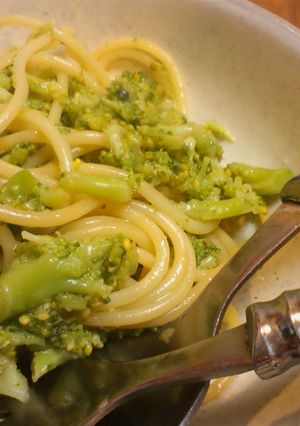 ブロッコリーだけのパスタ♪-レシピのメイン写真