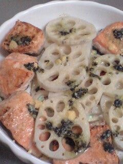鮭とレンコンのチーズ焼き-レシピのメイン写真