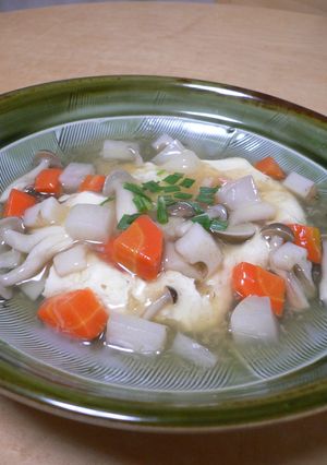 根菜ときのこ入り・豆腐のしょうがあんかけ-レシピのメイン写真