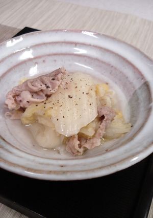 白菜と豚肉の塩麹蒸し-レシピのメイン写真