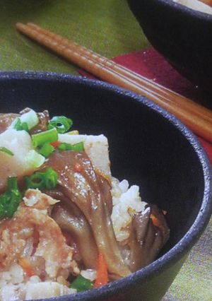蓮根と豚肉のご飯-レシピのメイン写真