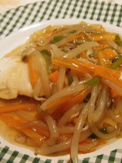 電子レンジで簡単♪白身魚の野菜あんかけ-レシピのメイン写真